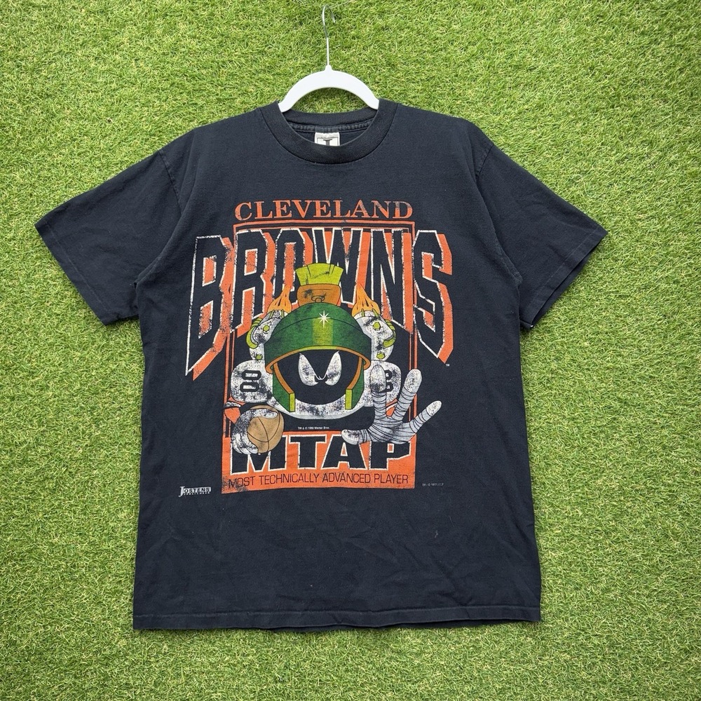 Vintage Cleveland Browns Marvin The Martin Shirt Mens Medium Looney Toons Warner
